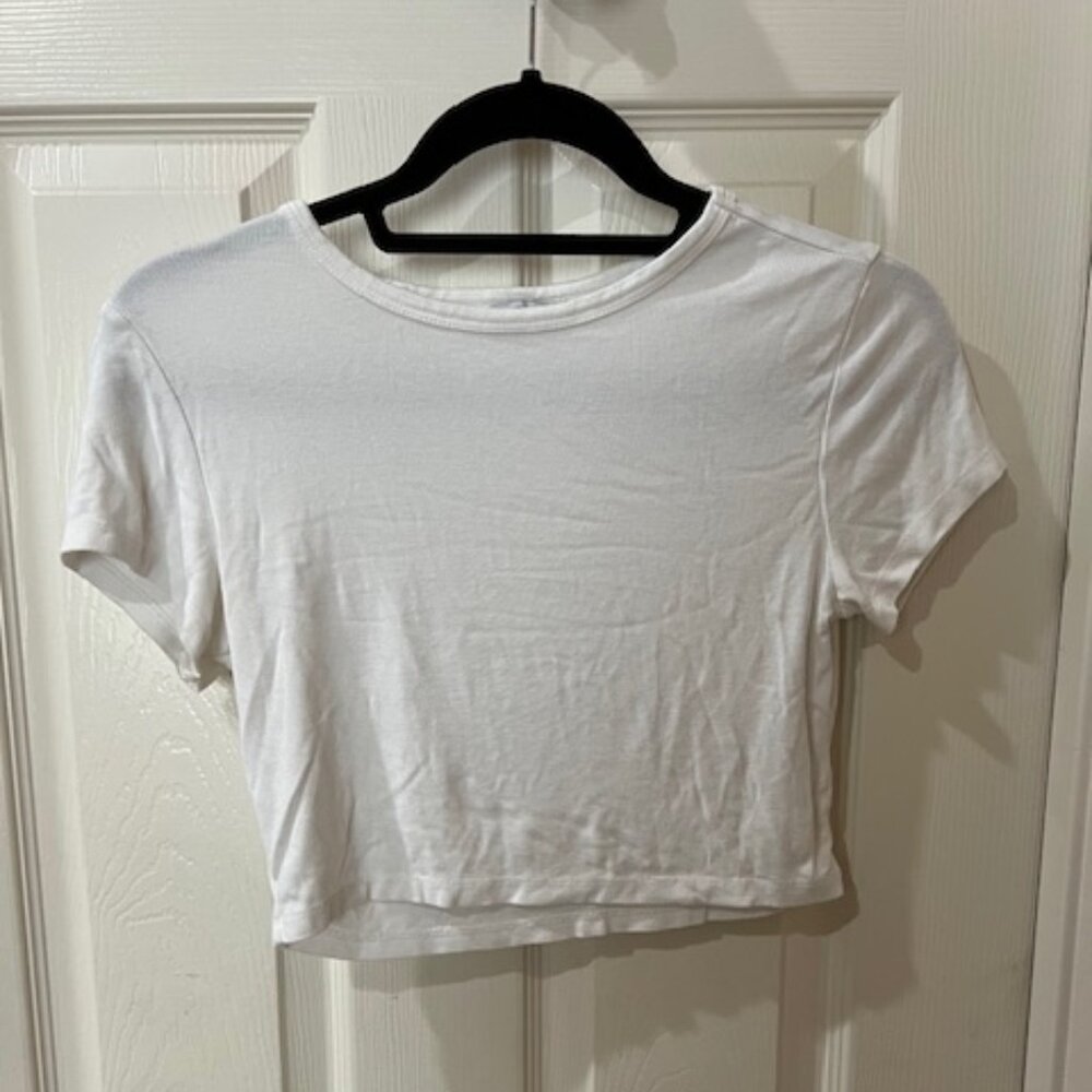Zara Basic White Crop Top